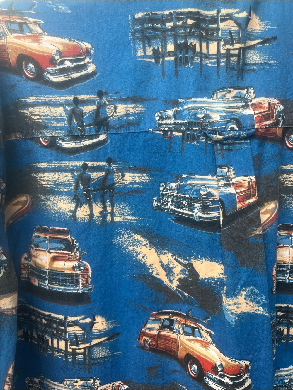 Clearwater Outfitters Malibu Car Artwork SHORT SLEEVE SHIRT Medium M - Picture 5 of 7